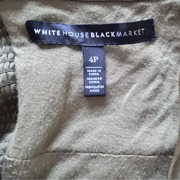 White House Black Market Floral MiniDress with Velvet Trim SZ 4P - Picture 6 of 7